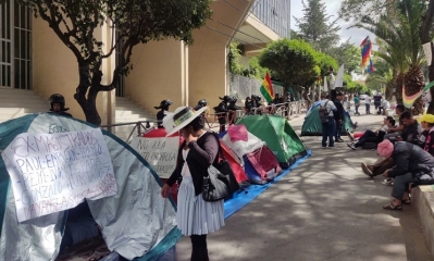  La vigilia que se instaló en puertas del TCP.