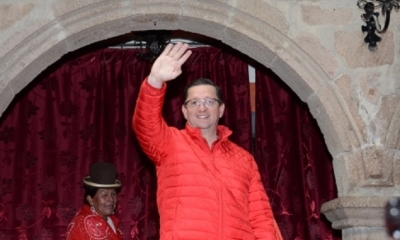 El senador y candidato presidencial de Bolivia Dice No (BDN), Oscar Ortiz