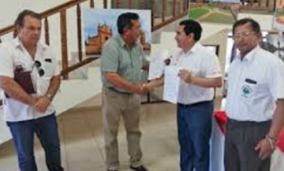 El alcalde de San José  se reunió con el de Puerto Suárez/Foto. RRSS