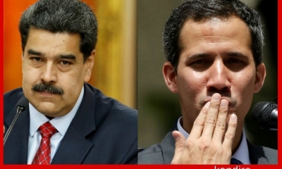 Nicolás Maduro y Juan Guaidó 