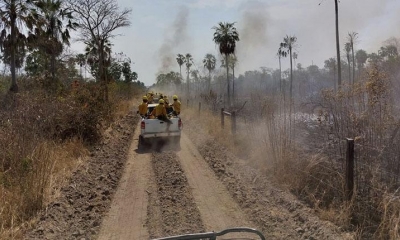 Combate a los incendios en la Chiquitania. FOTO archivo | Agencias