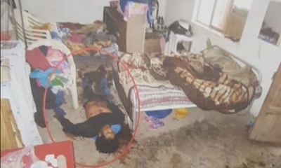 Así se encontró el cadáver.