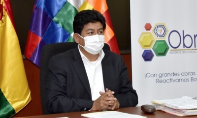 Ministro de Obras Públicas Servicios y Vivienda, Edgar Montaño.