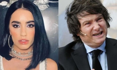 Lali Esposito y Javier Milei. | Internet.