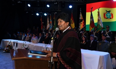 El presidente Evo Morales. 