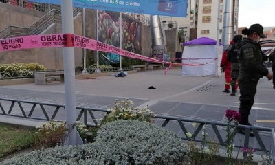 Un hecho de sangre se registró la tarde de este martes en la Estación de la Línea Morada del Teleférico en el centro de La Paz.