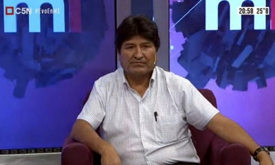 El presidente depuesto de Bolivia , Evo Morales
