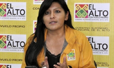 Soledad Chapetón, alcaldesa de la ciudad de El Alto. Foto: Ami
