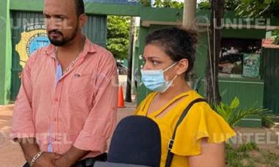La mujer se presentó ante la Felcc este miércoles (Foto: Silvana Assaff)