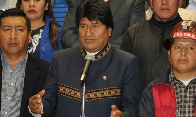 Evo Morales en la presentación del SUS/Foto. ABI 
