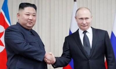 Vladímir Putin envió un mensaje a Kim Jong-un por Día de la Liberación de Corea.