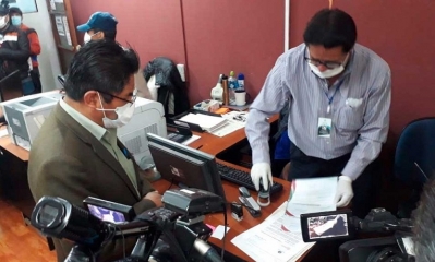 Patzi dejó carta en el Ministerio. Foto: Gobernación de La Paz.
