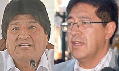 Evo Morales y Gonzálo Barrientos/Foto. Kandire