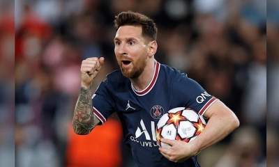 Lionel Messi, con la camiseta del París Saint-Germain.