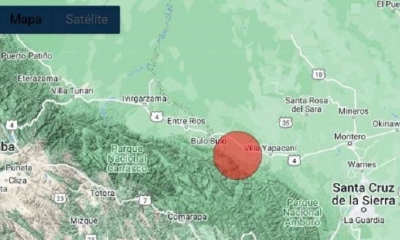 De acuerdo con el Observatorio de San Calixto, ambos sismos fueron sentidos en Yapacaní 