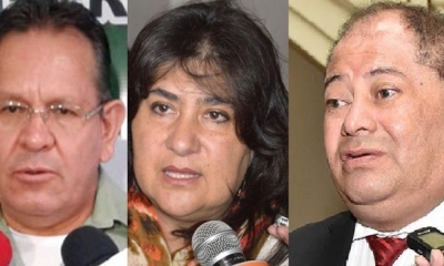 Gonzalo Medina, Jimena Costa y Carlos Romero/Foto. Kandire 