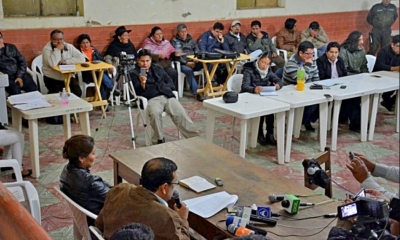 El periodista Edgar Fernández declaró como testigo en el juicio del caso 24 de mayo.