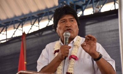 El presidente del Movimiento Al Socialismo (MAS), Evo Morales
