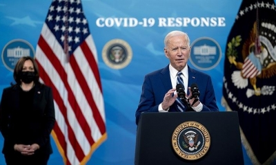 El presidente estadounidense Joe Biden habla sobre el coronavirus. | EFE