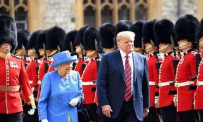 Trump aseguró que la reina Isabel II ha tenido un reinado “perfecto”. | Fuente: EFE