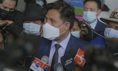 El ministro de Salud y Deportes, Jeyson Auza.