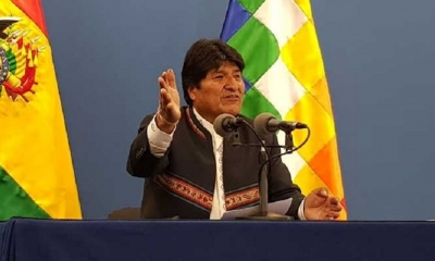 Morales brindó conferencia de prensa este martes. 