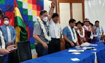 Evo Morales invitó a Luis Arce a la reunión. Archivo
