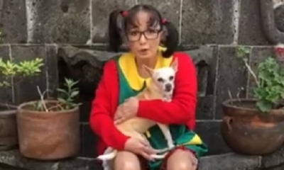 ‘La Chilindrina’ pide frenar con el abandono de mascotas durante la cuarentena. | Fuente: Captura