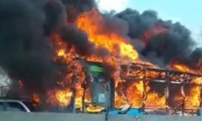 Así ocurrió el incendio/Foto. RRSS