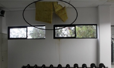 Así está el sector del Gimnasio/Foto. RRSS