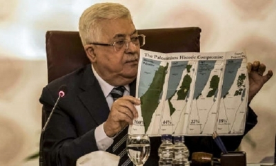 El presidente de la Autoridad Palestina, Mahmud Abbas, en El Cairo. | Fuente: AFP