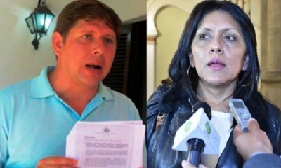 Diputado José Carlos Gutiérrez y la ministra Gísela López/Foto. Kandire