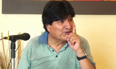 Evo Morales, jefe del MAS. Foto/captura.