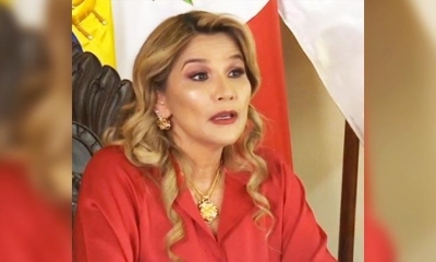 La presidenta Jeanine Áñez.