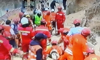 Así rescataron los cuerpos/Foto. Kandire.bo