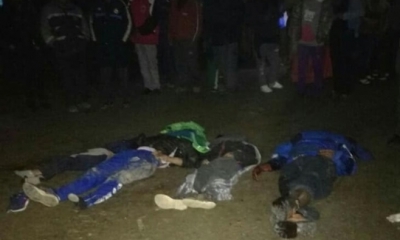 Una mujer y tres niños no has sido identificados/Foto. RRSS