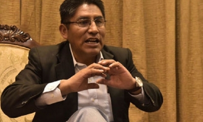 Félix Patzi, gobernador de La Paz/Foto. RRSS