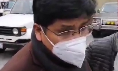  Freddy Vargas, tras ser aprehendido por la Policía.
