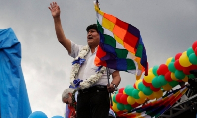 El presidente del Movimiento Al Socialismo (MAS), Evo Morales