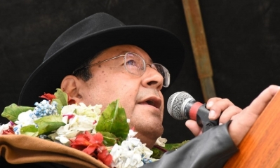 El presidente Luis Arce