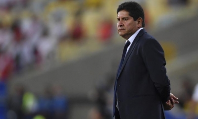 El estratega del club Blooming, Eduardo Villegas. | AFP