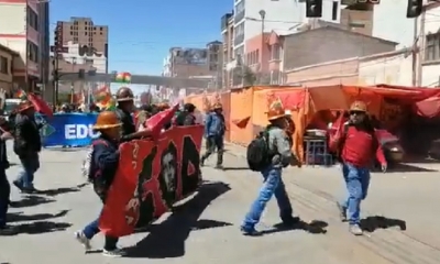 La marcha es pacífica/Foto. Captura de pantalla