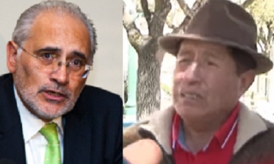 Carlos Mesa  y Rafael Quispe/Foto. Kandire 