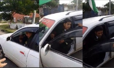 El policía fue interceptado la mañana de este viernes