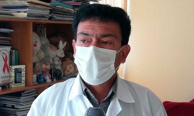 El dirigente del Sirmes pide más equipos de bioseguridad, Foto: Edwin Apaza.
