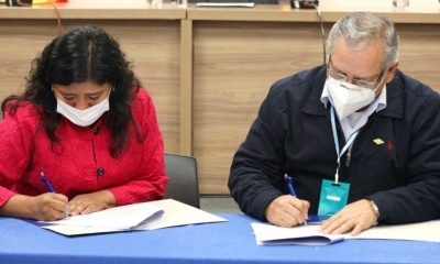 Fátima Pacheco y Wilson Zelaya/Foto. YPFB