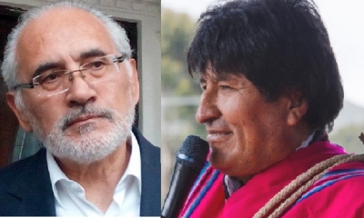 Carlos Mesa y Evo Morales/Foto. Kandire