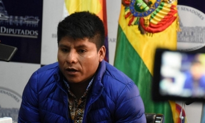  El senador del Movimiento Al Socialismo (MAS), Leonardo Loza