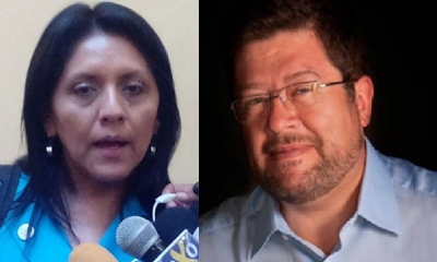 Gísela López y Samuel Doria Medina/Foto. Kandire