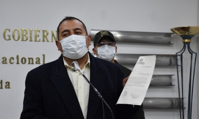 El viceministro de Seguridad Ciudadana, Wilson Santamaría